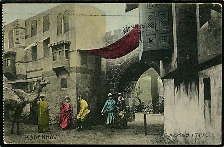 Tivoli. Udstilling “Bagdad i Tivoli 1907”. Stenders no. 11123. Kvalitet 7