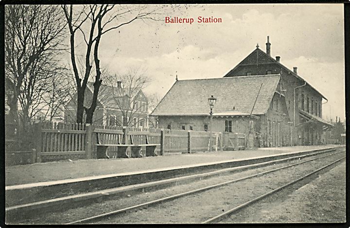 Ballerup jernbanestation. L. Christensen no. 592. Kvalitet 9