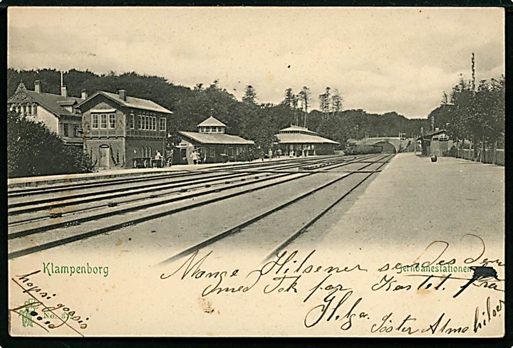 Klampenborg jernbanestation. P. Alstrup no. 372. Kvalitet 8