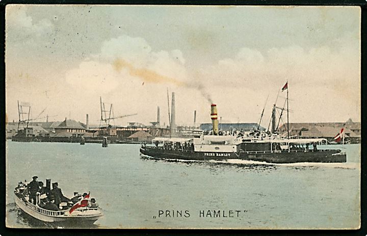 “Prins Hamlet”, S/S, Turisten A/S, København fra 1910 Ringkøbing - Hvide Sande. Stenders no. 11210. Kvalitet 7