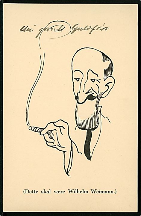Wilhelm Weimann: Selvportræt. Dateret 1931. U/no. Kvalitet 7