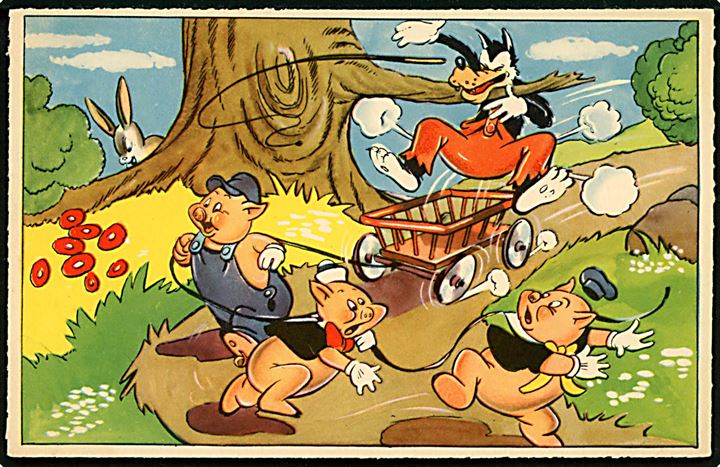 Walt Disney: De tre små grise og store stygge ulv. Mickey Mouse Corp. serie 158. Kvalitet 8