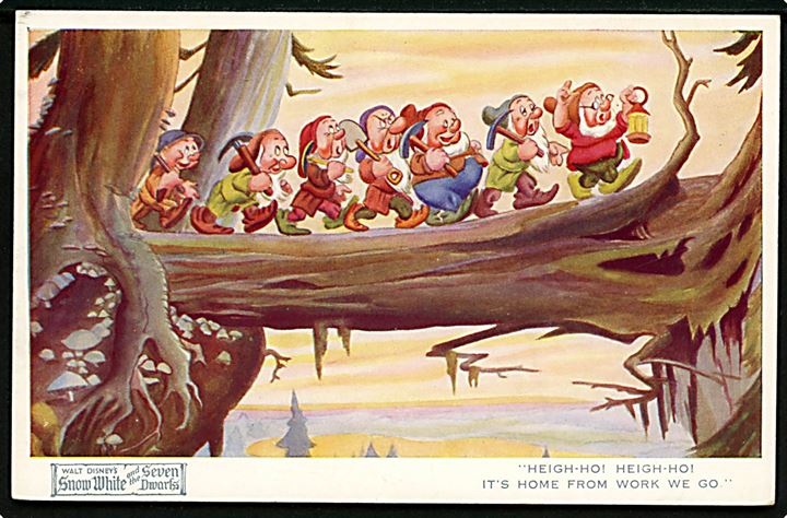 Walt Disney: Snehvide og de 7 små dværge. Valentine’s Snow-White no. 4169. Kvalitet 8