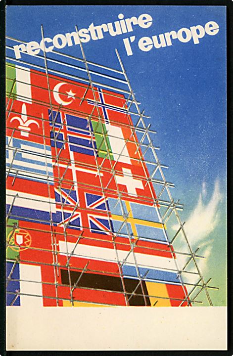 Verdenskrig 2. Marshall Planens internationale plakat konkurrence, Alban Wyss, Frankrig. U/no. Kvalitet 9