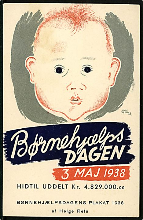 Helge Refn: Børnehjælpsdagen 1938. V. Søborg u/no. Kvalitet 8