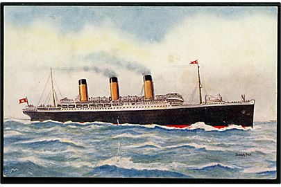 Majestic, S/S, White Star Line. Tegnet af John H. Fry. No. Salmon no. 2674.