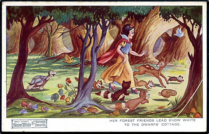 Walt Disney: Snehvide, Valentine’s Snow White Seven Dwarfs no. 4168. Kvalitet 8