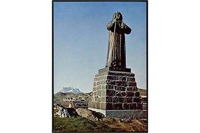 Godthåb. Statue af Hans Egede, Grønlands Apostel. KGH no. 35.
