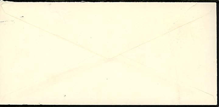 20 øre Fr. IX på kuvert fra Finderup Kommunekontor fejlagtigt annulleret med jernbane brotype stempel Høng St. D.S.B. d. 12.10.1949 til København. 
