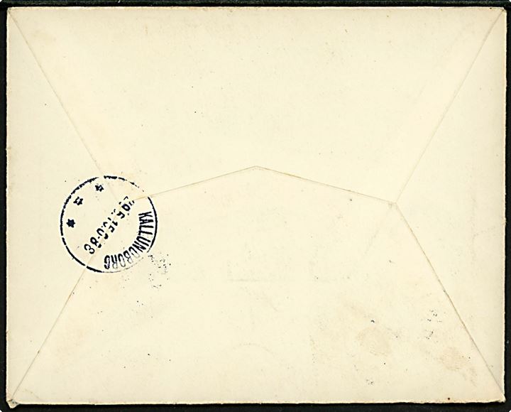 5 øre Chr. X (par) på brev annulleret med brotype IIIb Aarsdale d. 28.5.1915 til Uggerløse pr. Kalundborg. Stempel kun benyttet i perioden 8.11.1914-17.5.1916.