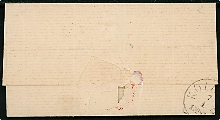 Norddeutscher Postbezirk 1 gr. single på Grænseporto brev med 2-ringsstempel Christiansfeld d. 6.1.1871 til Kolding, Danmark. Meget usædvanlig grænseporto med NDP frankering.