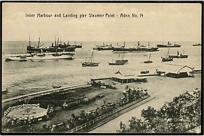 Aden, Steamers Point, Inner Harbour and Landing pier. No. 14.