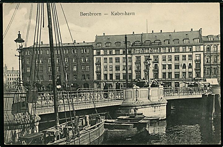 Købh., Børsbroen. Stenders no. 2822.