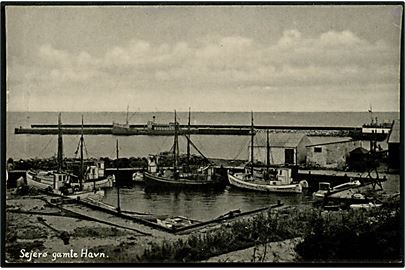Sejerø, havn med fiskefartøjer. Asvenda A/S no. 9872.
