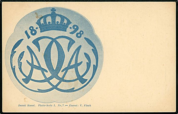 Platte 1898, Serie 1, no. 7. Dansk Kunst. V. Flach.