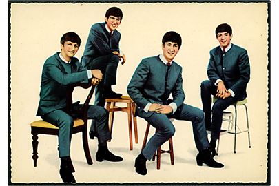 The Beatles. Tidligt reklamekort for tyske Odeon singler I Want To Hold Your Hand og Please, Please Me fra 1963. Kruger no. 902/271.