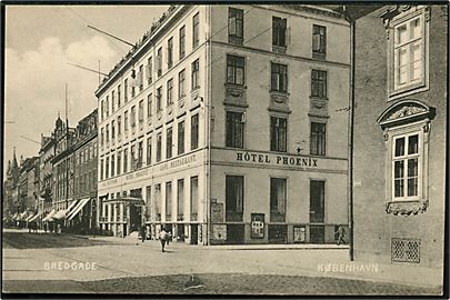 Købh., Bredgade med Hotel Phoenix. D.L.C. no. 935.