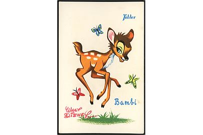 Walt Disney. Bambi. Fransk reklame kort fra 50'erne, for “Tobler” chokolade. Georges Lang, Paris u/no.
