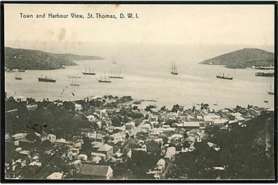 D.V.I., St. Thomas Town and Harbor View. Lightbourn series u/no. 