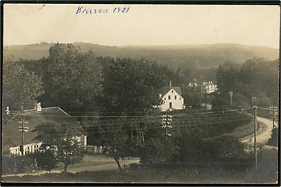 Krusaa, fra den dansk tyske grænse 1921. Fotokort u/no.