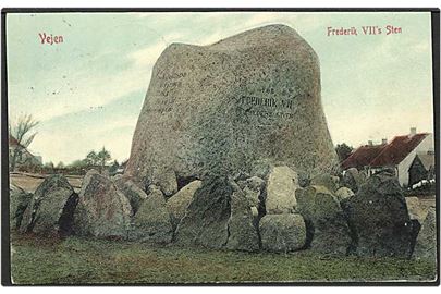 Frederik d. VII's sten ved Vejen. W.K.F. no. 710.