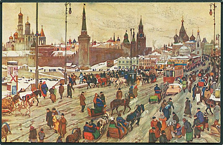 C. Juon: Folkeliv med sporvogn fra Moskva, Rusland. No. 179.