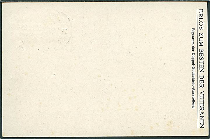 7½ pfg. Fælles udg. og 7½ pfg. Germania på blandings-frankeret illustreret Dübbel 1864-1914 brevkort fra Sonderburg d. 26.1.1920 til Süderhof. Uden meddelelse. Blandingsfrankatur gyldig i perioden 25.-26.1.1920. 