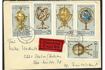 Göteborg, Sverige, på expres brev fra Malchin, DDR, d. 13.11.1972 til Itzehoe, Tyskland.