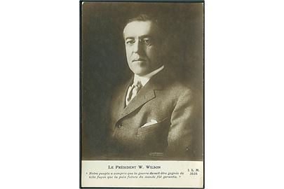 Thomas Woodrow Wilson (USA's 28 Præsident). Harris & Ewing. I. L. M. no. 3525.