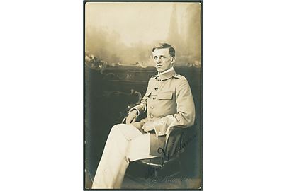 Gendarm Reinh. H. M. Larsen. Dateret Christiansted d. 17.8.1913. Fotograf A. Lauridsen u/no.