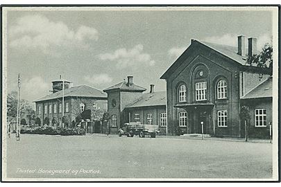Banegaarden og Posthuset i Thisted. Stenders, Thisted no. 98.