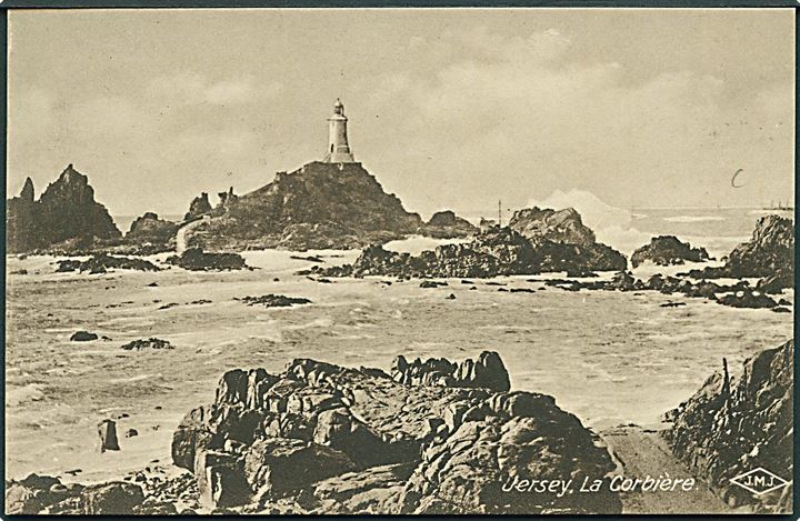 ½d Jersey lokal udg. i parstykke på FDC brevkort stemplet Jersey Channel Islands d. 29.1.1942 til St. Saviour's, Jersey.