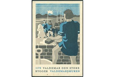 Viggo Guttorm-Pedersen: 1170 Valdemar den store bygger Valdemarsmuren. Samlerens Forlag u/no.
