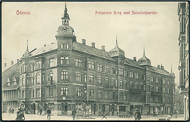 Frelserens Krog med Salvatorgaarden i Odense. Warburgs Kunstforlag no. 347.