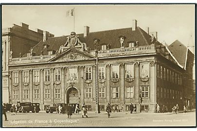 Legation de France á Copenhagen, (Den Franske Ambassade i København). Stenders no. 2214. Fotokort. 