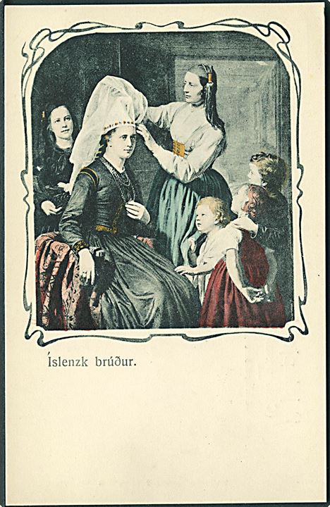 Islandske brud. O. Johnson & Kaaber no. 18917. 