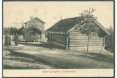Staburet og Rögstuen i Frognersæteren, Norge. U/no. 