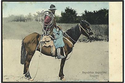 Argentinsk cowboy. Z. Fumagalli no. 665.