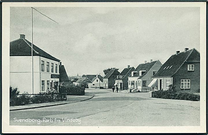 Parti fra Vindeby, Svendborg. Stenders, Svendborg no. 381. 