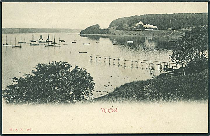 Tog ved Vejlefjord. Warburgs Kunstforlag no. 603. 