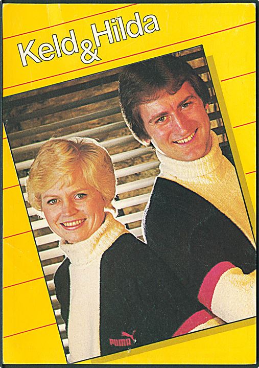Keld & Hilda Heick. Fan-kort med autografer dateret d. 6.9.1981. Davs Produktion u/no.