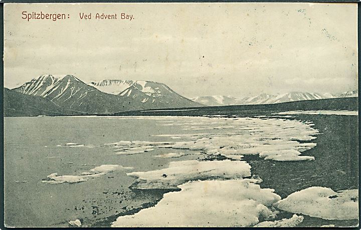 Svalbard. Ved Advent Bay. A. Kallands Forlag no. 3759.