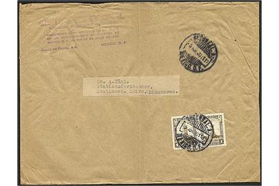 1 c. i parstykke på tryksag fra Mexico d. 5.4.1930 til Skive, Danmark.