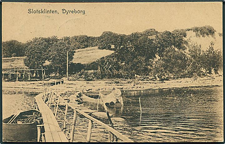 Slotsklinten, Dyreborg ved Faaborg. F. C. Alstrøms Boghandel u/no. 