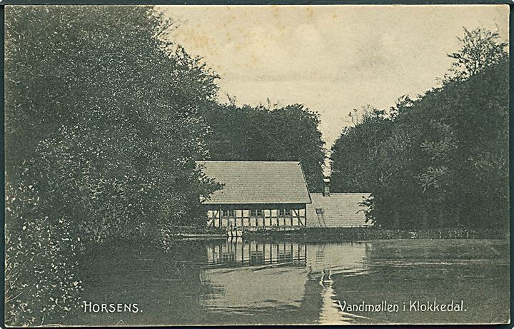 Vandmøllen i Klokkedal, Horsens. Stenders no. 678. 