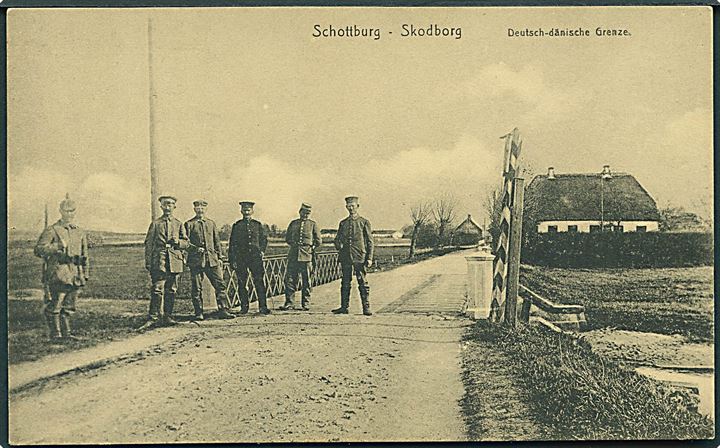Skodborg. Deutsch - Danische Grenze. U/no. 
