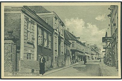 Storegade i Varde. Rudolf Olsens Kunstforlag no. 3121. 