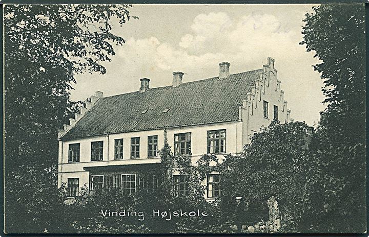 Vinding Højskole. H. B. no. 12162. (Afrevet mærke). 