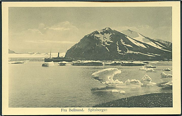 Svalbard. Fra Bell Sund med turistdamper. P. E. Ritter no. 486.