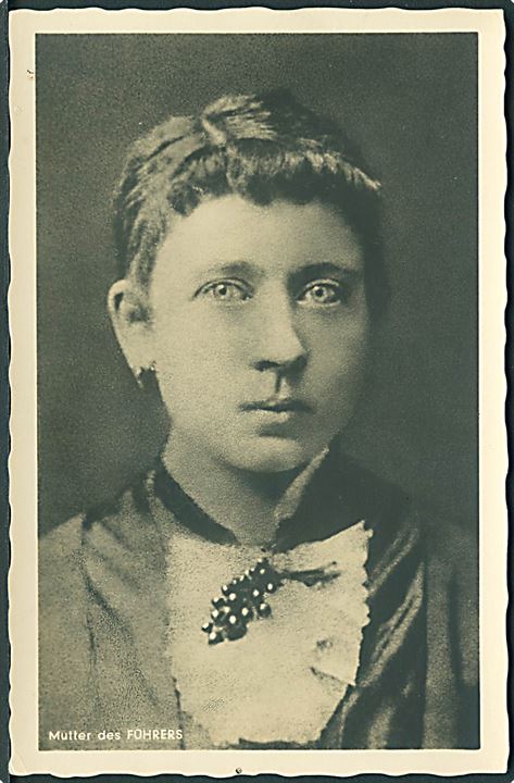 Klara Hitler (født Pölzl) (1860-1907) Adolf Hitlers moder. Hoffmann no. 1.